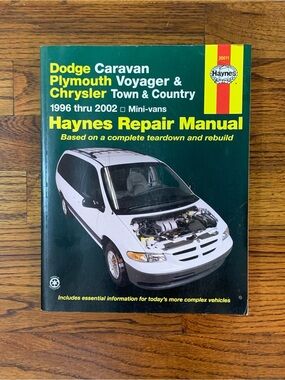 Dodge Plymouth Chrysler Vintage Haynes Automotive Repair Manual #30011 Caravan V